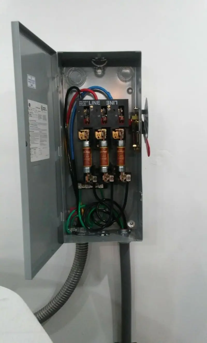 Three-phase disconnect switch installed for Electrical Wiring & Rewiring in New Britain